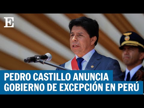 Padro Castillo anuncia estado de excepción en Perú