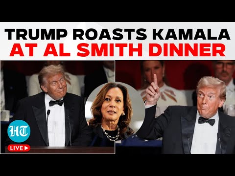 Trump LIVE | Trump Roasts Harris, Biden, Chuck Schumer At Annual Al Smith Dinner | US News