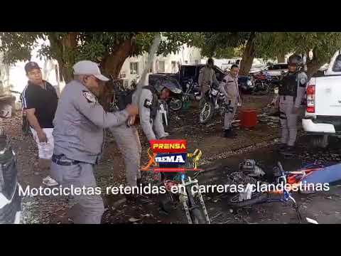 La PN destruye de motocicletas modificadas  retenidas por carreras clandestinas en Barahona.