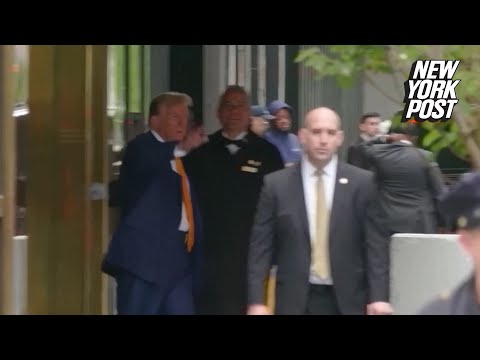 Donald Trump departs for court on May 2nd