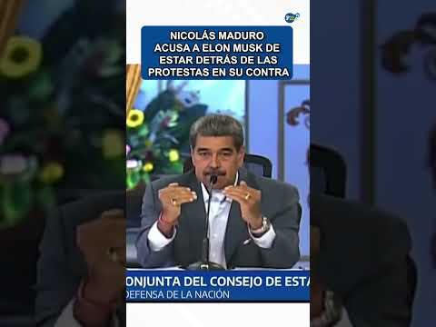 Nicolás Maduro acusa a Elon Musk de estar detrás de las protestas en su contra #nicolásmaduro