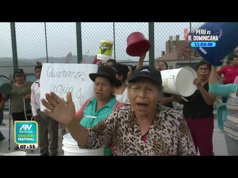 Vecinos de Ate llevan días sin agua y exigen al alcalde la reposición de este servicio básico