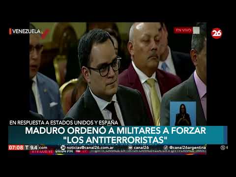 VENEZUELA | Maduro ordenó a militares a forzar los antiterroristas