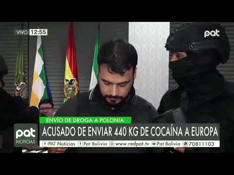 Presentan al principal acusado de enviar 440 kilos de cocaína hasta Polonia