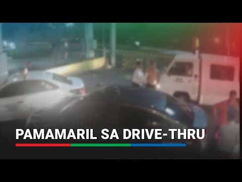 PANOORIN: Komprontasyon ng taxi driver, sedan driver na nauwi sa pamamaril sa drive-thru