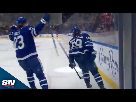 Nicholas Robertson And Auston Matthews Combine For Goals Just 33 Seconds Apart