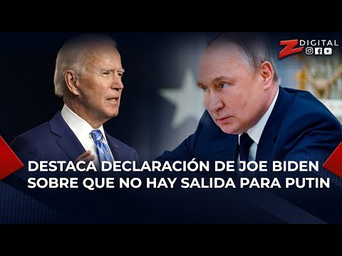 Rosendo Tavárez destaca declaración de Joe Biden sobre que no hay salida para Putin