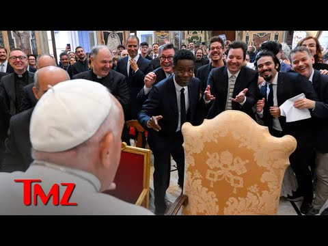 Pope Francis Meets With Hollywood's Biggest Comedians at Vatican | TMZ TV