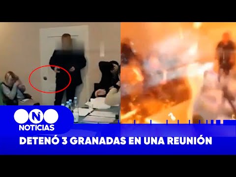LEGISLADOR UCRANIANO DETONÓ 3 GRANADAS en una REUNIÓN - Telefe Noticias