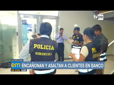 Delincuentes armados asaltan agencia bancaria en La Molina