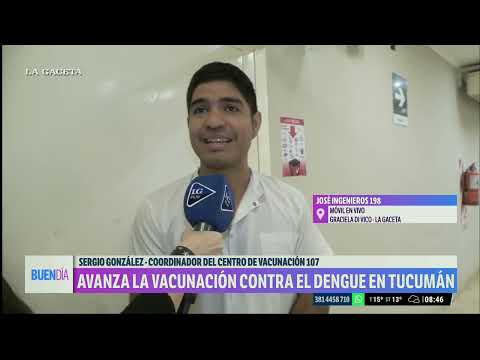 Continúa la vacunación contra el dengue en Tucumán para el personal de salud pública