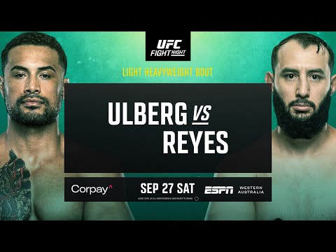 UFC Perth: Ulberg vs Reyes - September 27th | Fight Promo