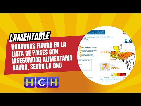 Honduras figura en la lista de paises con inseguridad alimentaria aguda, según la ONU