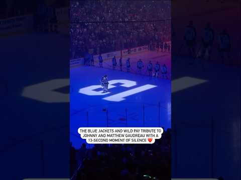 Blue Jackets And Wild Pay Tribute To Matthew And Johnny Gaudreau ❤️