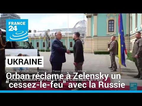 A Kiev, Viktor Orban réclame à Volodymyr Zelensky un cessez-le-feu avec la Russie • FRANCE 24