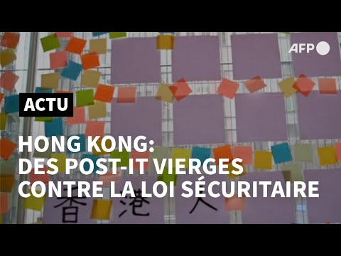 Hong Kong: des post-it pour défier le pouvoir et Pékin | AFP