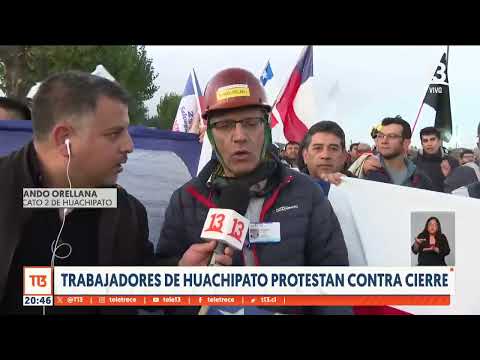 Trabajadores de Huachipato protestan contra cierre