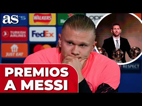 HAALAND se rinde a MESSI en público