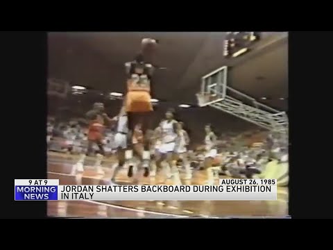 Watch Michael Jordan shatter backboards in the early years of his career