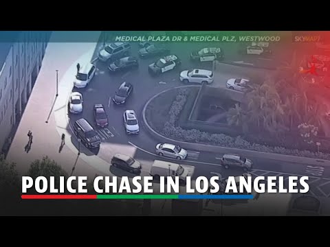 Aerial video shows dramatic police chase through Los Angeles streets | ABS-CBN News