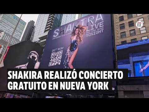 Shakira convoca a miles de personas en un concierto gratis en Nueva York | El Espectador
