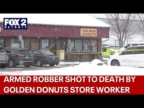 Employee fatally shoots armed robber at donut shop in Clinton Township