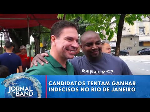 Candidatos tentam ganhar indecisos no último dia de campanha no Rio | Jornal da Band