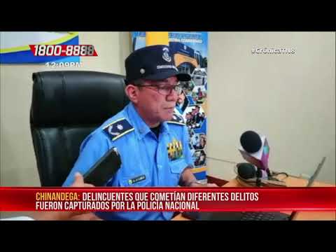 Policía Nacional en Chinandega reporta la captura de 12 delincuentes - Nicaragua