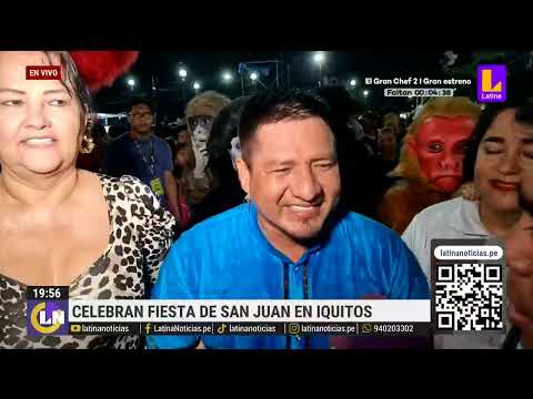 Alegría y bailes en celebración por la fiesta de San Juan en Iquitos