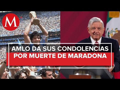 Por Maradona encontré la gracia al futbol: AMLO; lamenta muerte del astro argentino