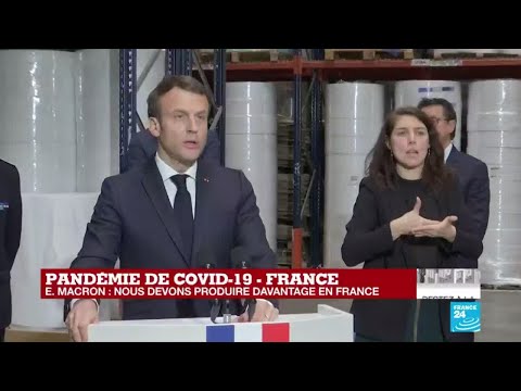Coronavirus - Macron à Kolmi-Hopen : Il faut produire davantage de masques en France