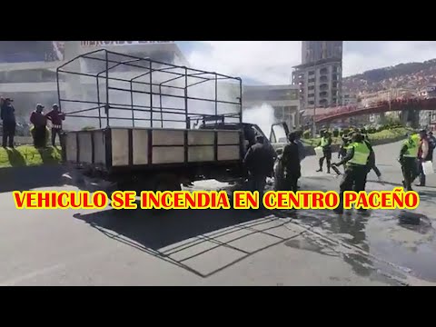 ASI APAGARON VEHICULO CON BOTELLAS DE AGUAS POR LA POLICIA EN CENTRO PACEÑO..