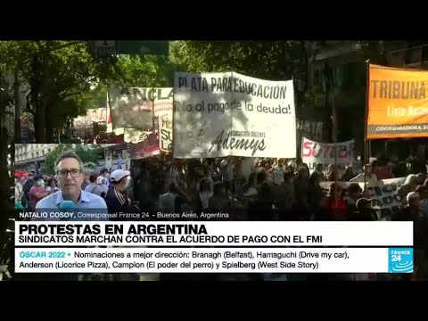 Informe desde Buenos Aires: sindicatos marcharon contra el acuerdo de pago con el FMI