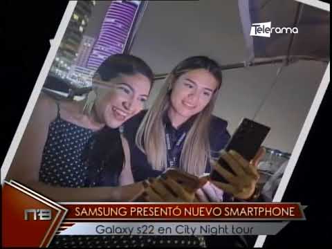 Samsung presentó nuevo smartphone Galaxy S22 en City Night tour