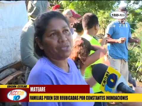 Familias piden ser reubicadas por constantes inundaciones