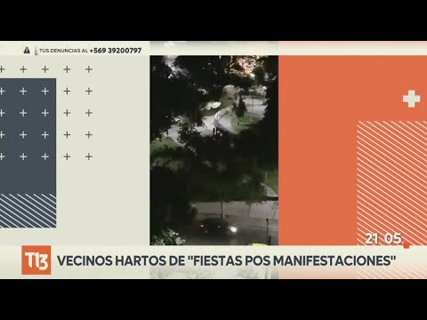 Parque Bustamante: Vecinos hartos de fiestas por manifestaciones