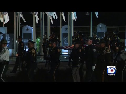 Ceremony held at Tropical Park to honor fallen police officers