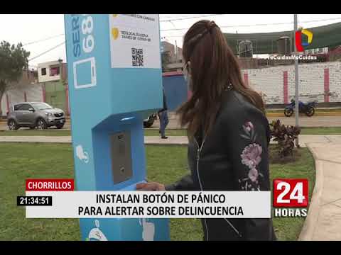 Chorrillos: instalan botón de pánico para que vecinos alerten sobre actos delictivos