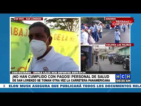 ¡Nuevamente! Personal del hospital de San Lorenzo se toma la Panamericana exigiendo pagos