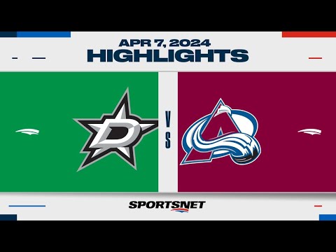 NHL Highlights | Stars vs. Avalanche - April 7, 2024