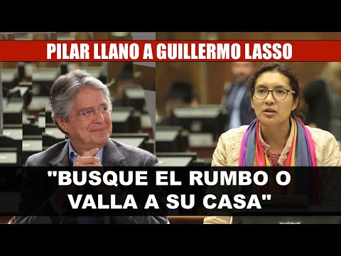 Si no va a cambiar vallase a su Casa: Pilar Llano a Guillermo Lasso