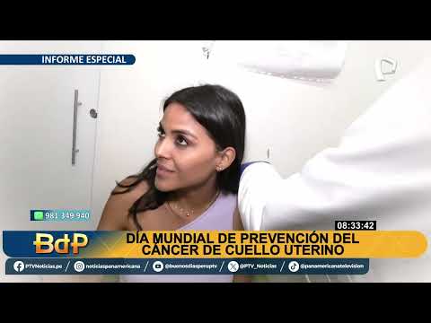 Claudia Chiroque participa en campaña de prevención del cáncer de cuello uterino