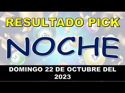 RESULTADO PICK NOCHE DEL DOMINGO 22 DE OCTUBRE DEL 2023 /LOTERÍA DE ESTADOS UNIDOS/