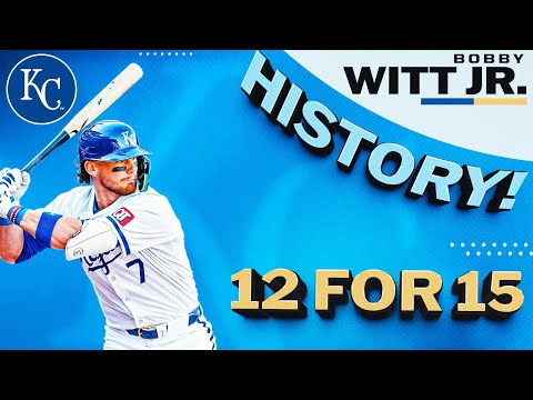 Bobby Witt Jr. MAKES HISTORY to open the second half for the Royals!