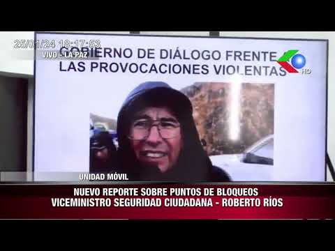 NUEVO REPORTE SOBRE PUNTOS DE BLOQUEOS VICEMINISTRO SEGURIDAD CIUDADANA - ROBERTO RiOS