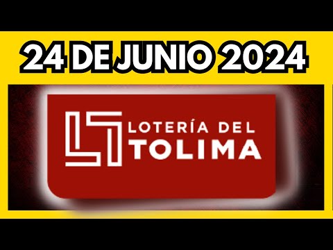 Resultado LOTERIA DEL TOLIMA del lunes 24 de junio de 2024  (ULTIMO SORTEO)