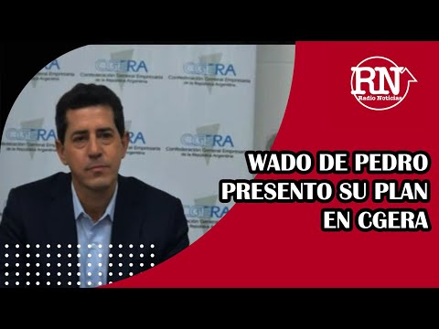 Wado de Pedro se presento en la Confederación Empresaria de la República Argentina