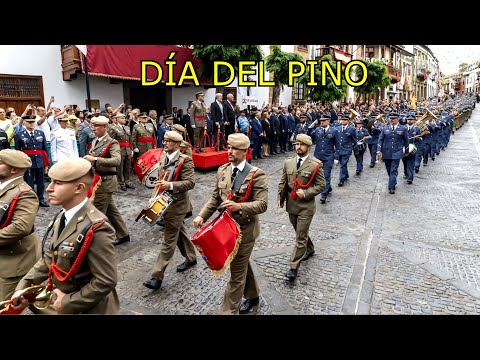 Desfile militar por el Día del Pino en Teror