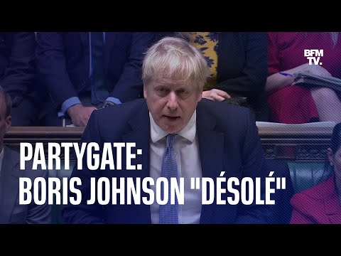 Boris Johnson se dit désolé après le scandale des fêtes à Downing Street