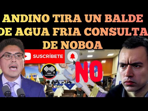 MAURO ANDINO LE HECHA UN BALDE DE AGUA FRIA LA CONSULTA POPULAR DE DANIEL NOBOA NOTICIAS RFE TV